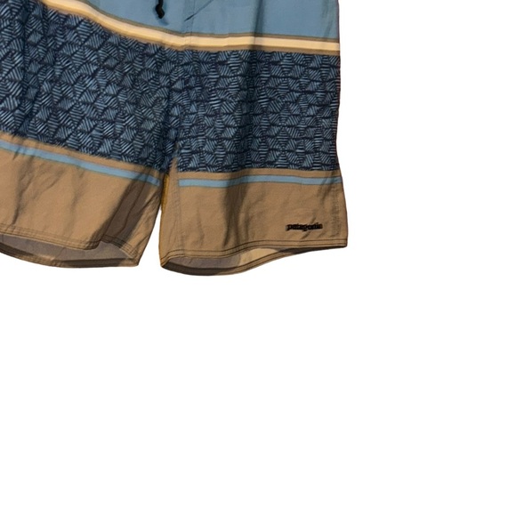 Men Patagonia board shorts surf size 34 beach wear 100% nylon blue/gray - Picture 2 of 5